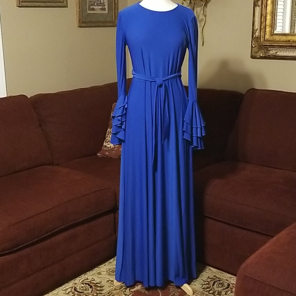 Beautiful One , Royal blue maxi dress